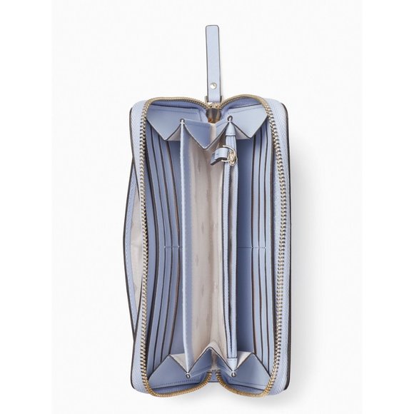 New Kate Spade Laurel Way Neda Large Wallet Saffiano Leather Candied Flower - Picture 3 of 3